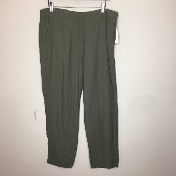 Max Studio Sz 8 Olive Pants NWT - Picture 1 of 7